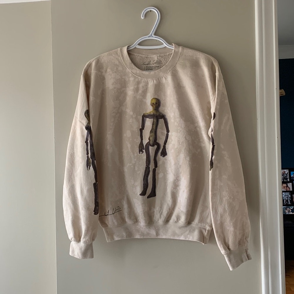 KURT COBAIN Art Distressed Bleached Pullover